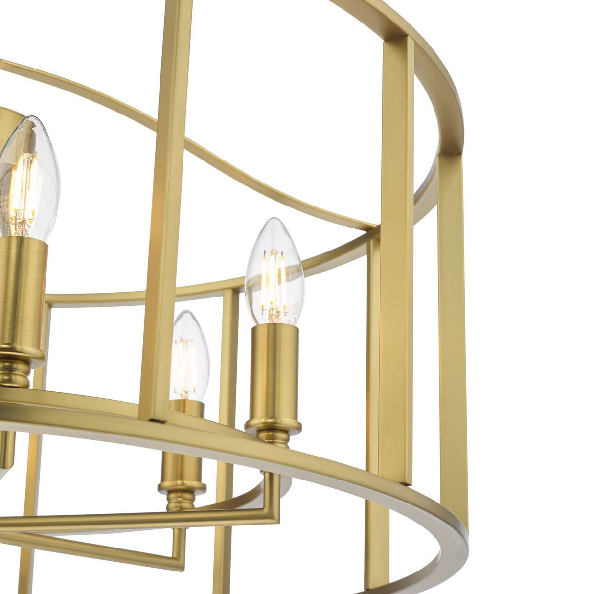 Myka 6 Light Pendant Brushed Bronze