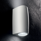 Marta 90 2L 2x6W GU10 LED CCT, Up & Down Wall Light, White/Clear