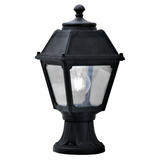 Mary Mikrolot 6.5W E27 Filament LED 2700K, Classic Pedestal Lantern, Black/Clear