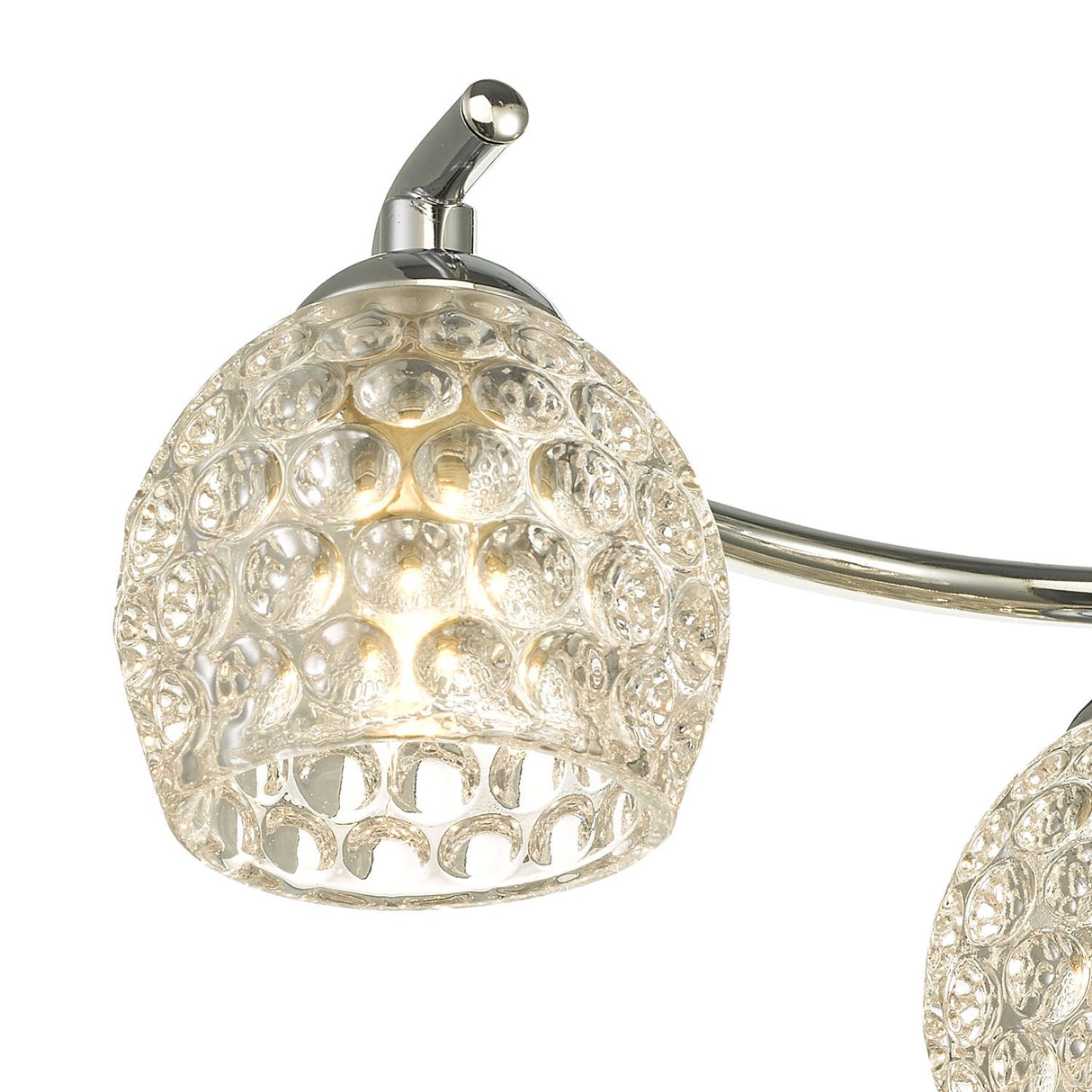 Nakita 6lt Semi Flush Polished Chrome With Dimpled Open Glass