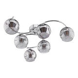 Nakita 6lt Semi Flush Polished Chrome With Organic Smoked Glass