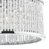 Nantes 3 Light Flush Polished Chrome Alum