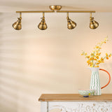 Nathaniel 4 Light Bar Spotlight Aged Brass