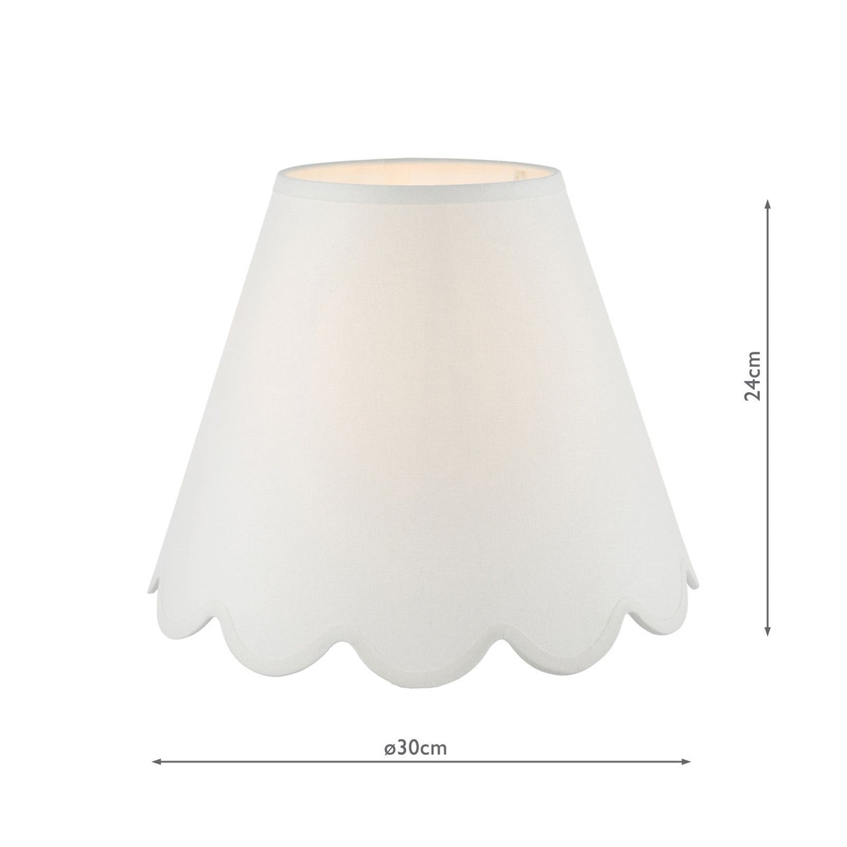 Nerita Ivory Linen Empire Shade 30cm 30cm