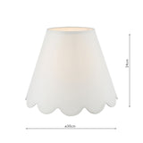 Nerita Ivory Linen Empire Shade 30cm 30cm