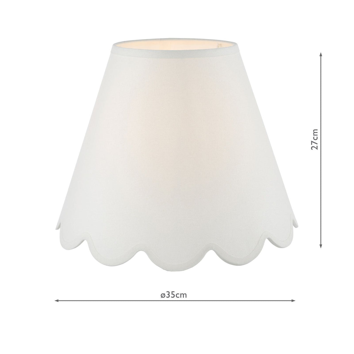 Nerita Ivory Linen Empire Shade 35cm 35cm