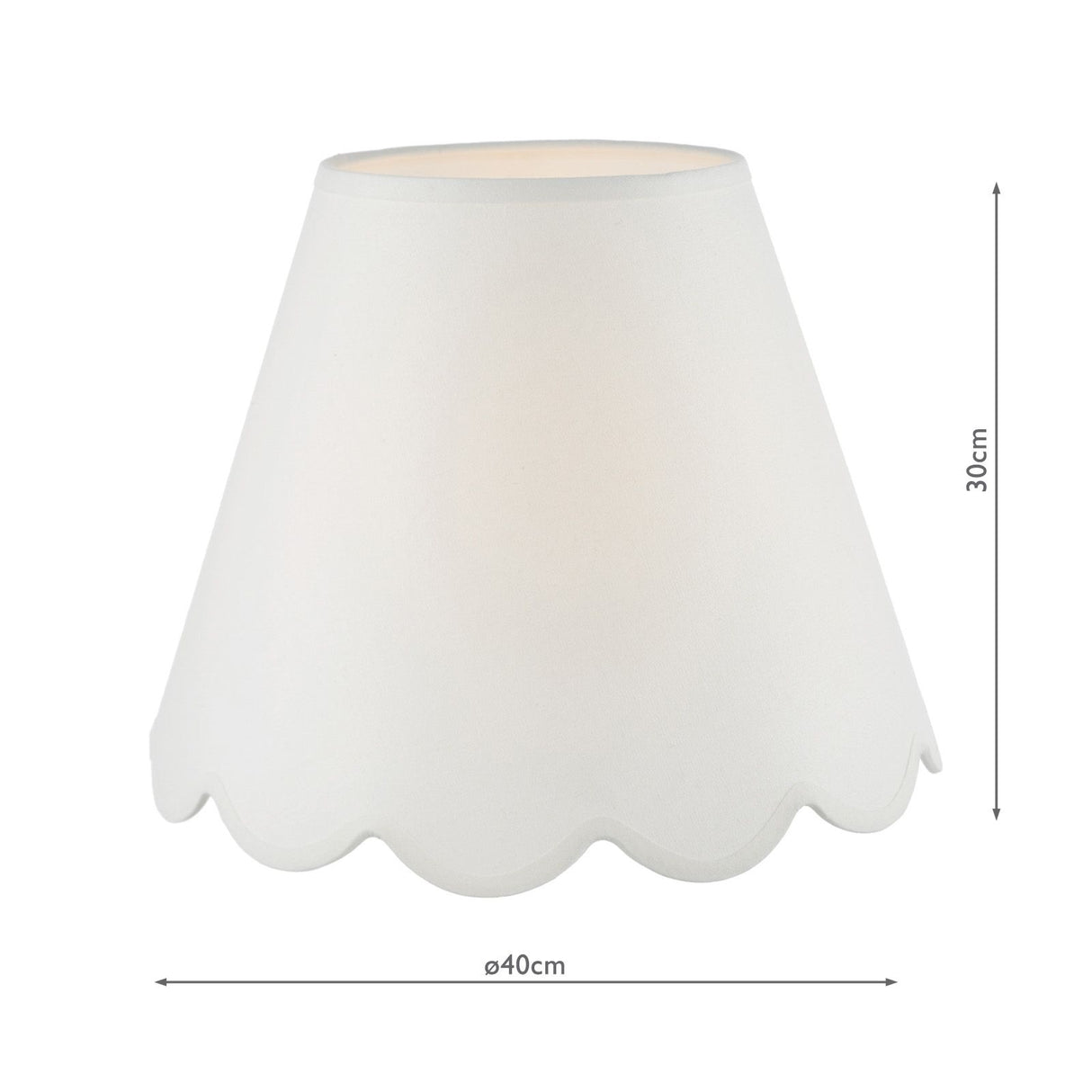 Nerita Ivory Linen Empire Shade 40cm 40cm