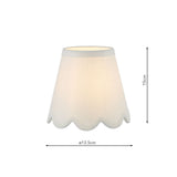 Nerita Ivory Linen Empire Shade 15cm 15cm