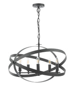 Nitya 5 Light Pendant Matt Black