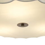 Noura 3 Light Pendant Ivory and Antique Bronze