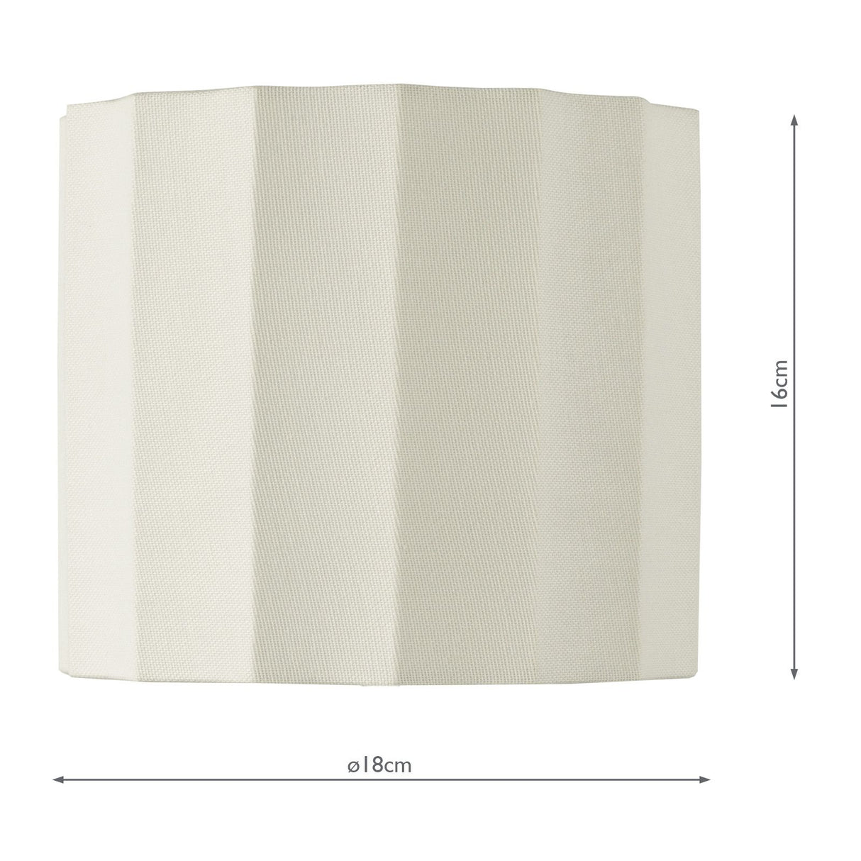 Noura Ivory Linen Drum Shade 18cm 18cm