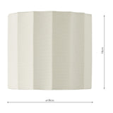 Noura Ivory Linen Drum Shade 18cm 18cm
