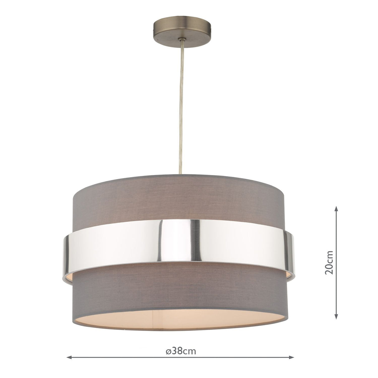 Oki Easy Fit Grey Shade with Chrome Band