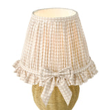 Omer Table Lamp Matt Taupe and Antique Brass With Shade