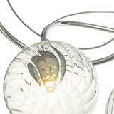 Onawa 3 Light Semi Flush Polished Chrome With Twisted Glass