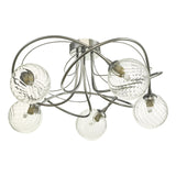 Onawa 5lt Semi Flush Polished Chrome With Twisted Glass