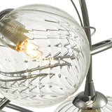 Onawa 5lt Semi Flush Polished Chrome With Twisted Glass