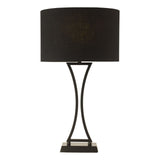 Oporto Table Lamp Matt Black With Shade