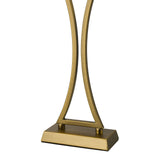 Oporto Table Lamp Aged Brass With Shade