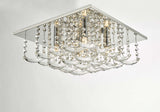 Orella 5 Light Flush Polished Chrome & Crystal