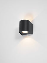 Orville 2 Light Outdoor Wall Light Matt Black LED IP44