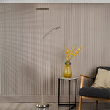 Osbert Mother & Child Floor Lamp Satin Nickel LED