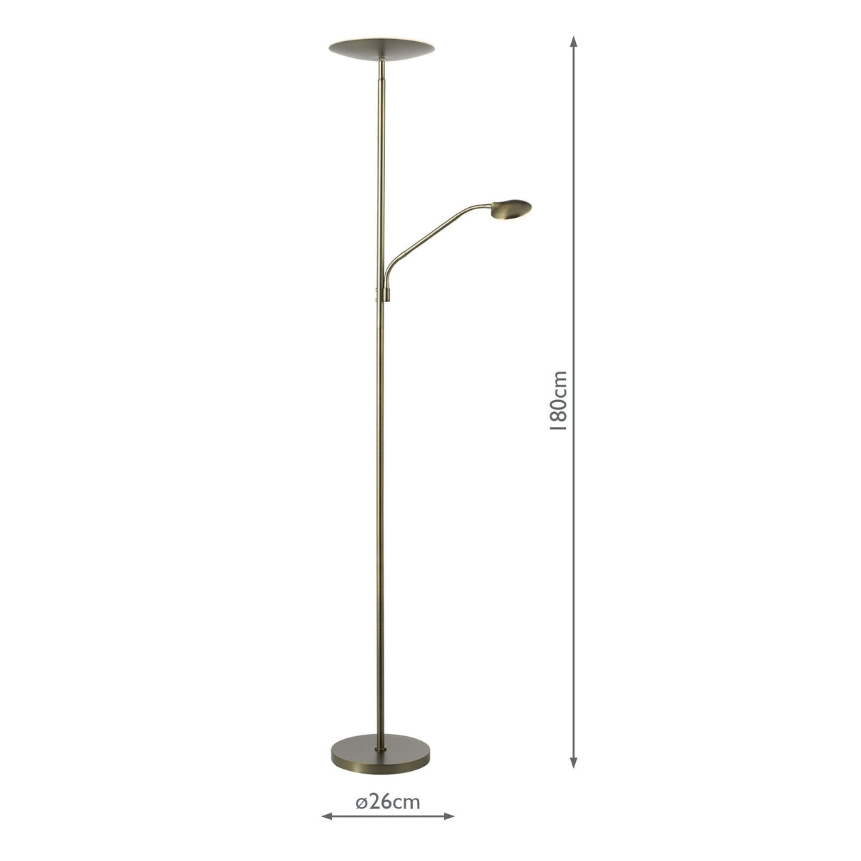 Osbert Mother & Child Floor Lamp Satin Bronze LED
