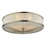 Oslo 3 Light Flush Antique Brass