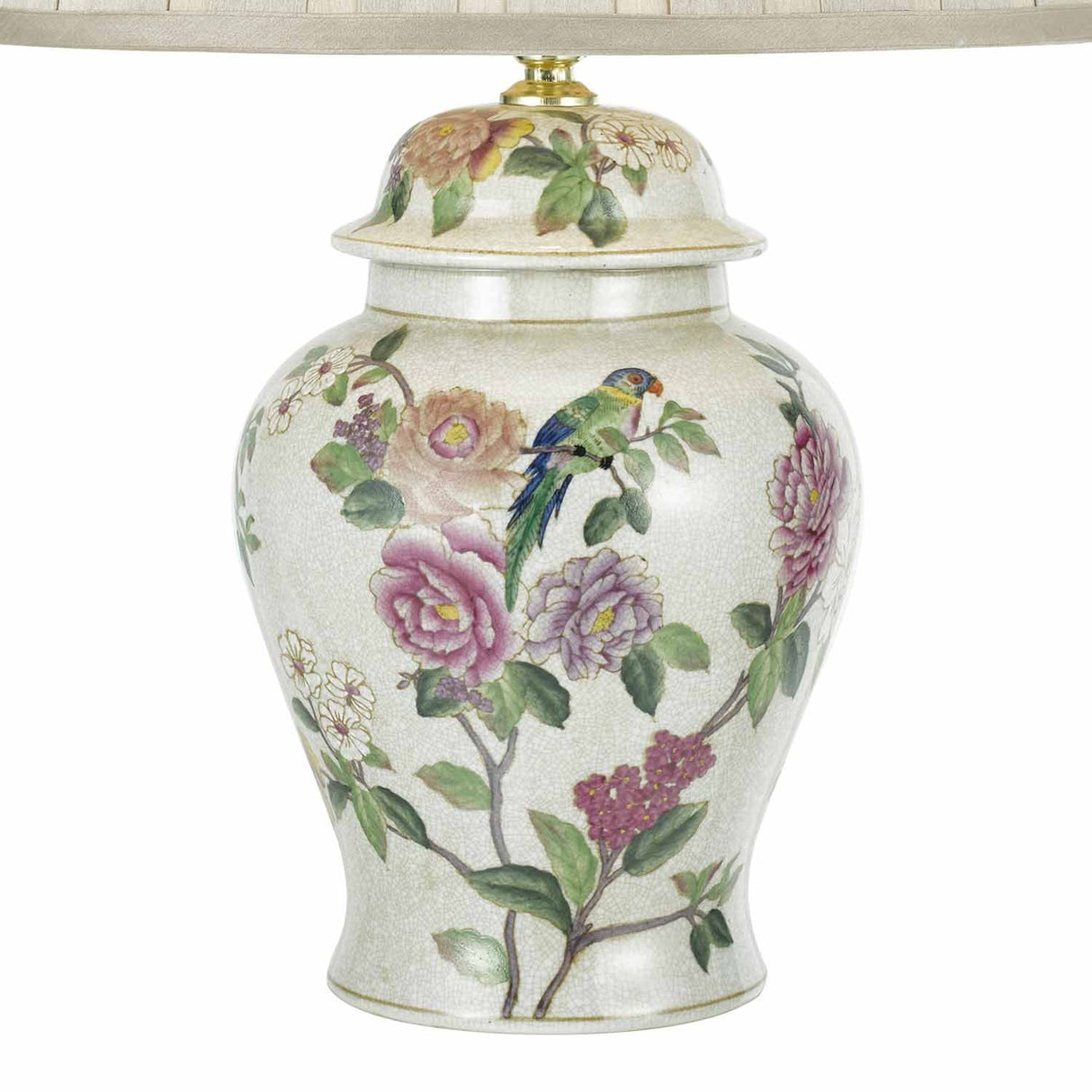 Peony Table Lamp Floral Design Base Only
