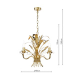 Phaedra 3 Light Pendant Gold