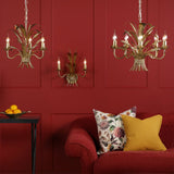 Phaedra 2 Light Wall Light Gold