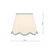 Poma Natural Linen Tapered Drum Shade 25cm 25cm
