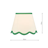 Poma Natural Linen Tapered Drum Shade 25cm 25cm