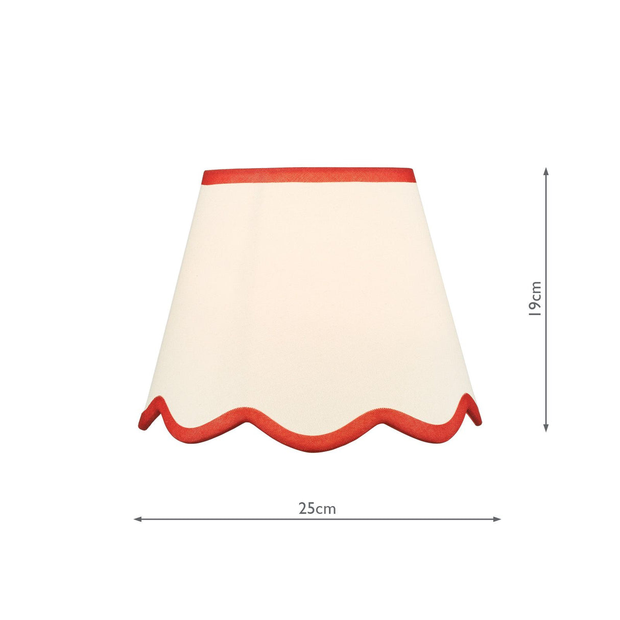Poma Natural Linen Tapered Drum Shade 25cm 25cm