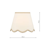 Poma Natural Linen Tapered Drum Shade 25cm 25cm