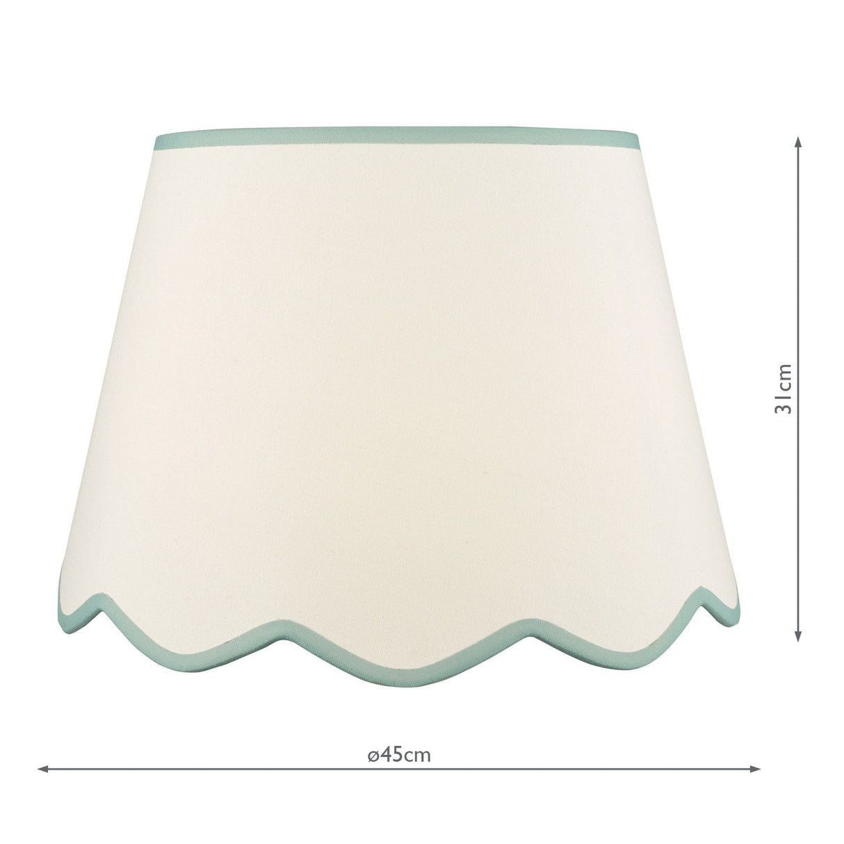Poma Natural Linen Tapered Drum Shade 45cm 45cm