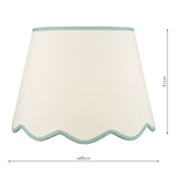 Poma Natural Linen Tapered Drum Shade 45cm 45cm
