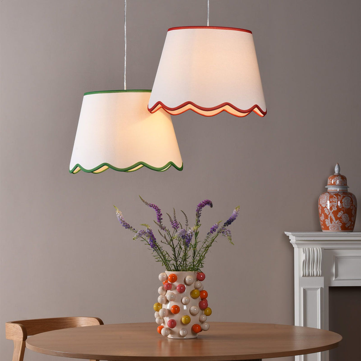 Poma Natural Linen Tapered Drum Shade 45cm 45cm