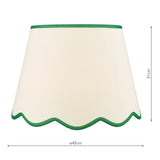 Poma Natural Linen Tapered Drum Shade 45cm 45cm