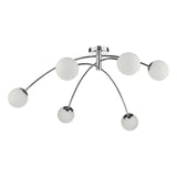 Puglia 6lt Semi Flush Polished Chrome Opal Glass