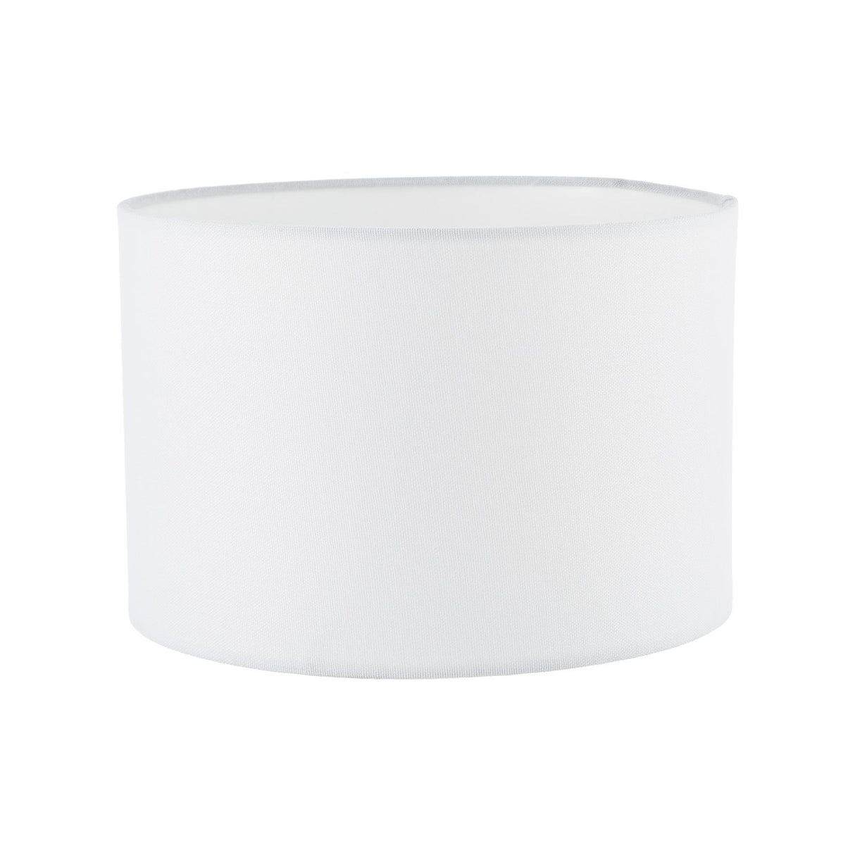 Pyramid White Linen Drum Shade 25cm 25cm