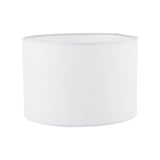 Pyramid White Linen Drum Shade 25cm 25cm
