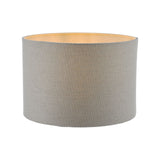 Pyramid Grey Linen Drum Shade 25cm 25cm