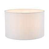 Pyramid White Linen Drum Shade 30cm 30cm