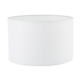 Pyramid White Linen Drum Shade 30cm 30cm
