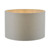 Pyramid Grey Linen Drum Shade 30cm 30cm