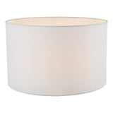 Pyramid White Linen Drum Shade 40cm 40cm