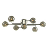 Reyna 7lt Semi Flush Polished Chrome With Smoked Glass