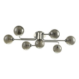 Reyna 7lt Semi Flush Polished Chrome With Smoked Glass