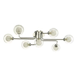 Reyna 7lt Semi Flush Polished Chrome With Clear/Opal Glass